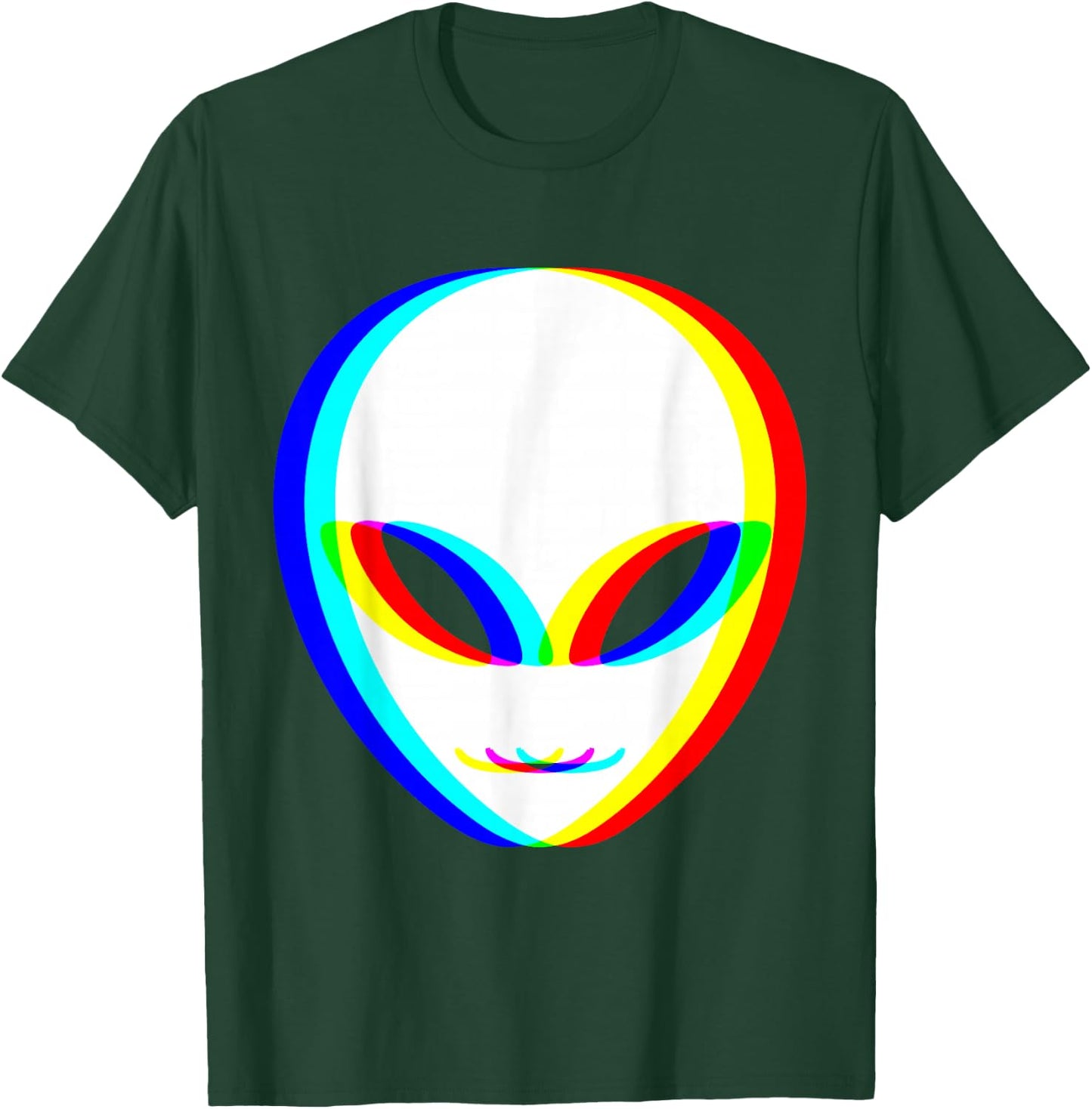 Alien Trippy Vaporwave Halloween Techno Rave EDM Music Party T-Shirt - T-Shirt | Forest