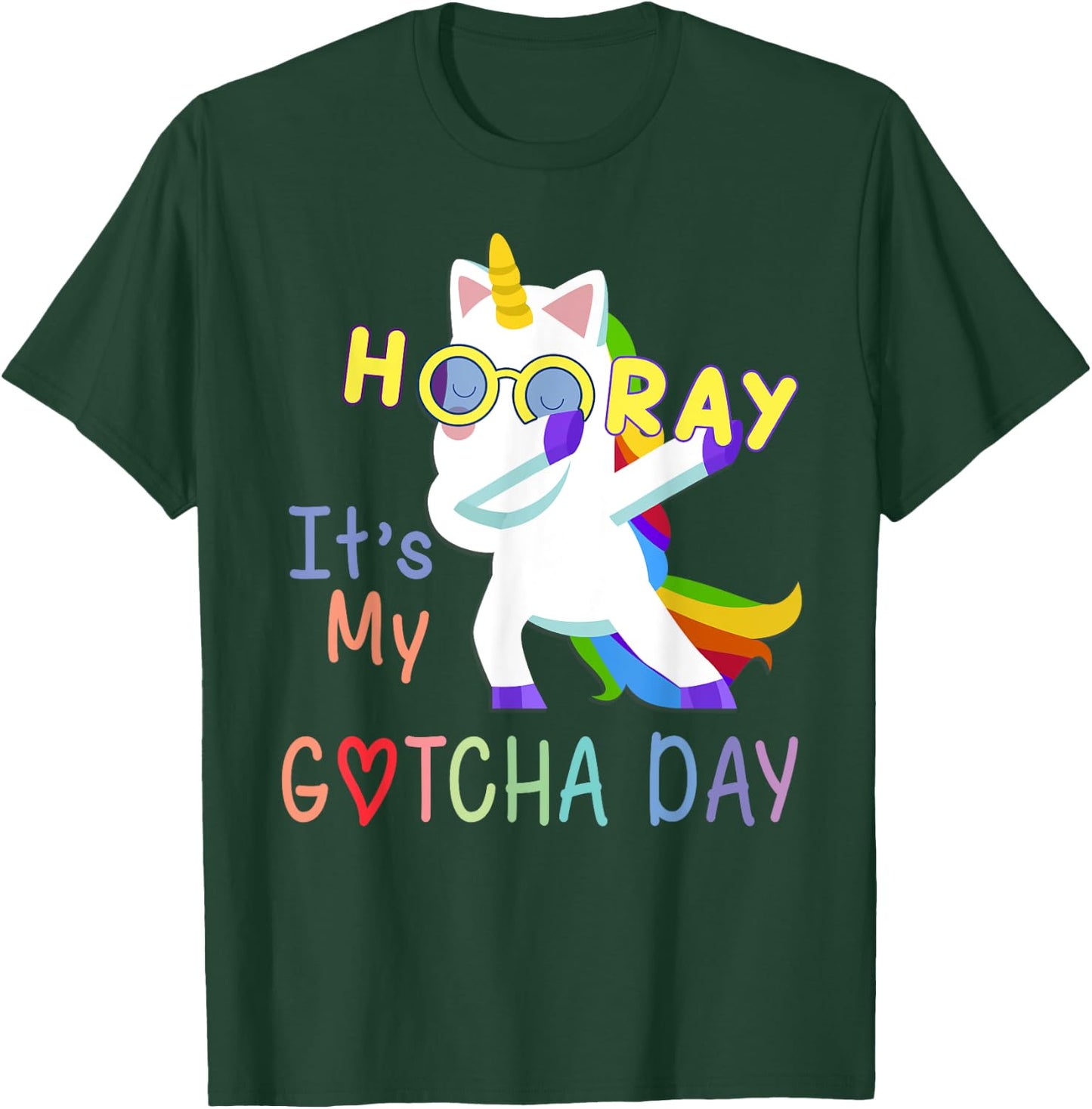 foster child adoption gifts Hooray It's My Gotcha Day kids T-Shirt - T-Shirt | Forest