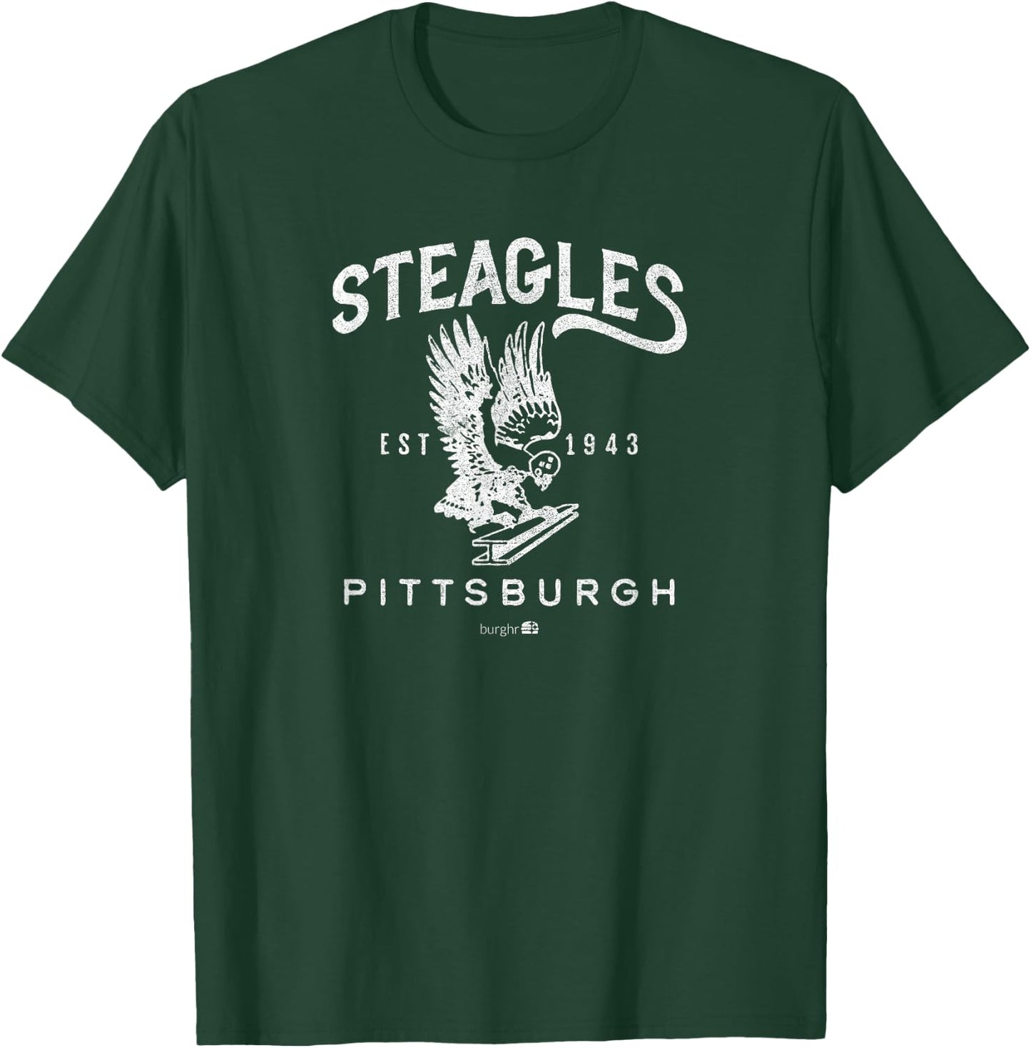 Burghr Steagles | 1943 , Small, Black T-Shirt - T-Shirt | Forest