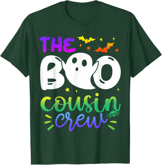 The Boo Cousin Crew Halloween Ghost Trick Treat Squad Matchi T-Shirt - T-Shirt | Forest