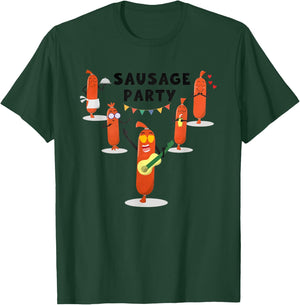 Sausage Fest Sausage Party Graphic Funny sausage T-Shirt - T-Shirt | Forest