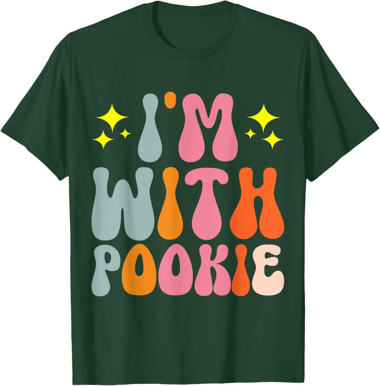 Boyfriend Girlfriend Partner Spouse I'm With Pookie , Small, Black T-Shirt - T-Shirt | Forest