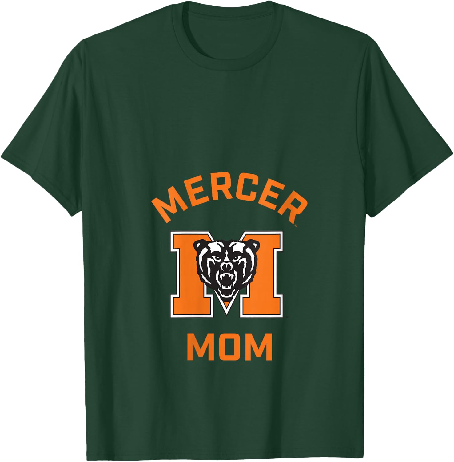 Mercer University Bears Arched Mom V-Neck T-Shirt - T-Shirt | Forest