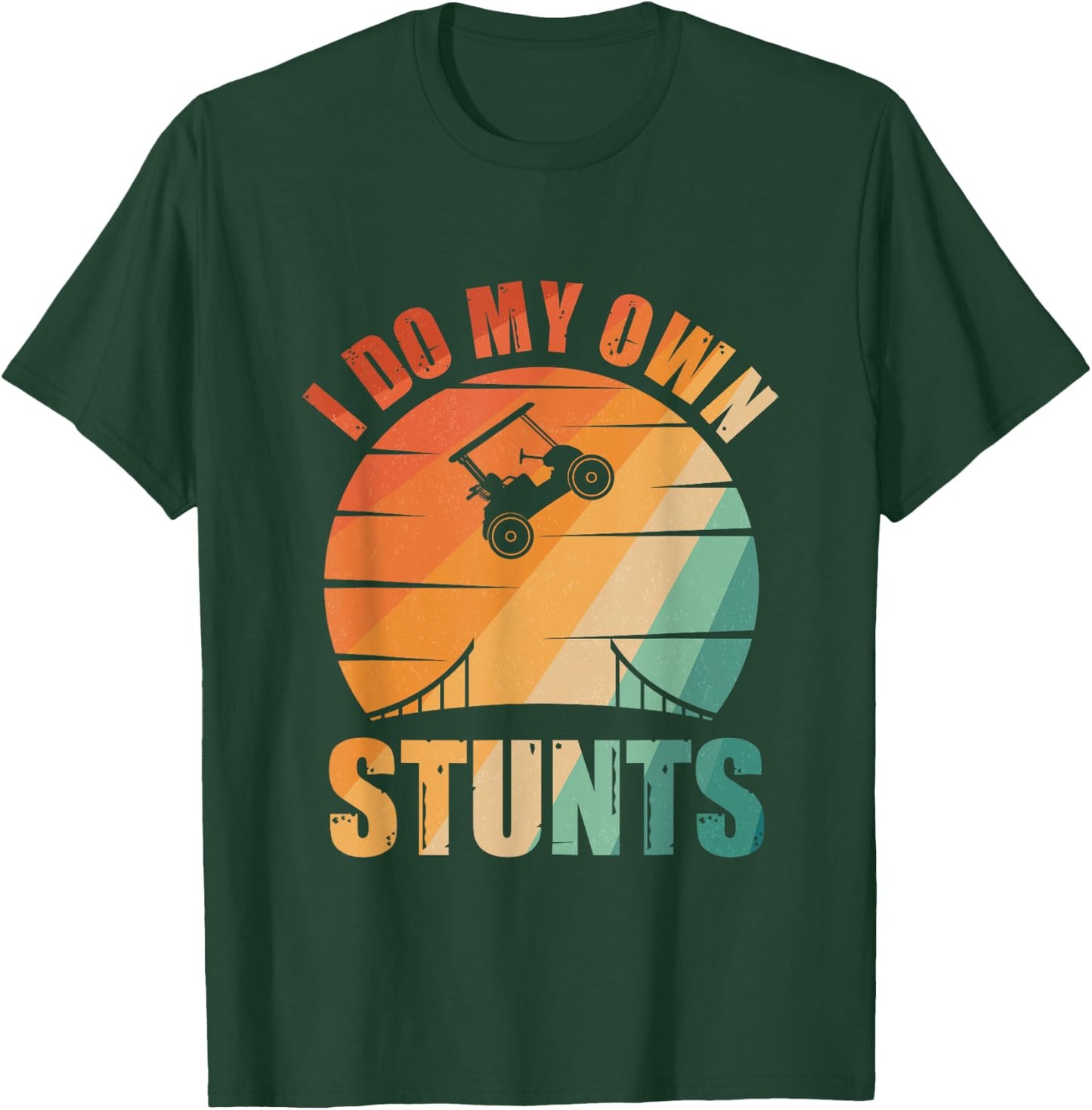 Best Golf Cart Art Women Kids Golf Cart Driver T-Shirt - T-Shirt | Forest