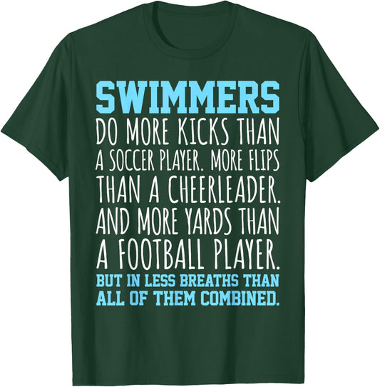 Swimming Saying Swim Funny Swimmers T-Shirt - T-Shirt | Forest