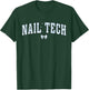 Nail Tech Manicurist Artist Coquette Bow Esthetician Salon T-Shirt - T-Shirt | Forest