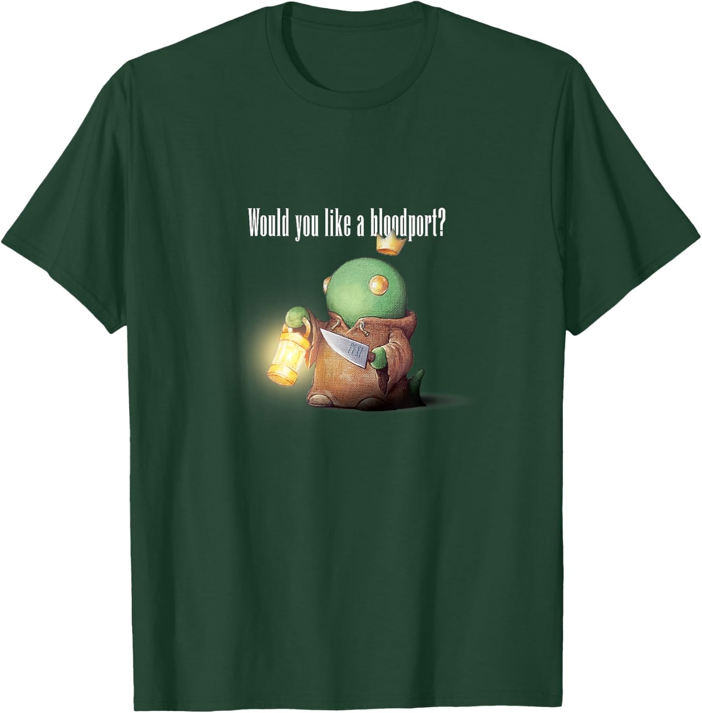 FFXI FF11 MMORPG Would you like a bloodport? T-Shirt - T-Shirt | Forest
