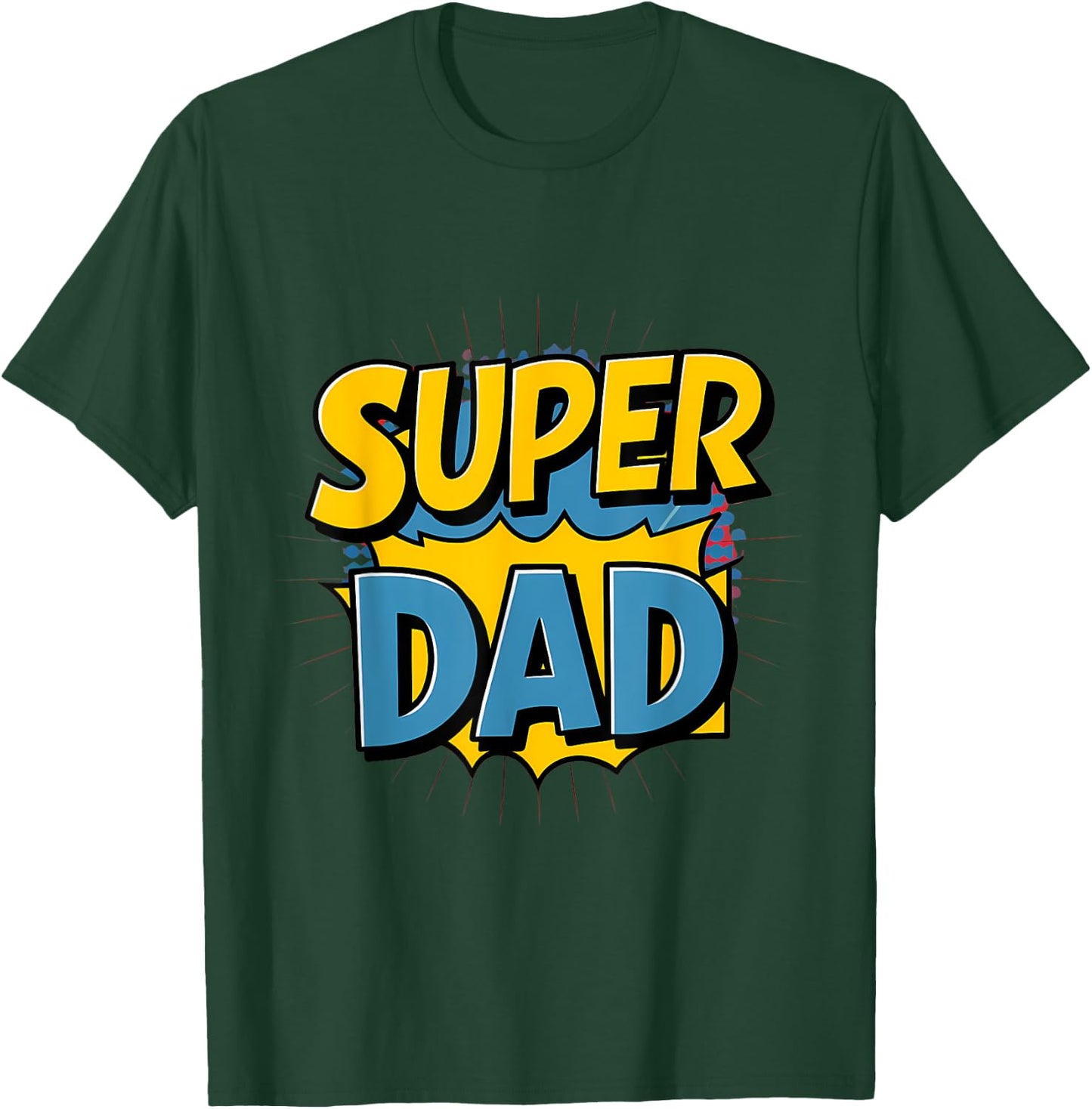 Superdad Funny Superhero Dad Design Costume for Father's Day T-Shirt - T-Shirt | Forest