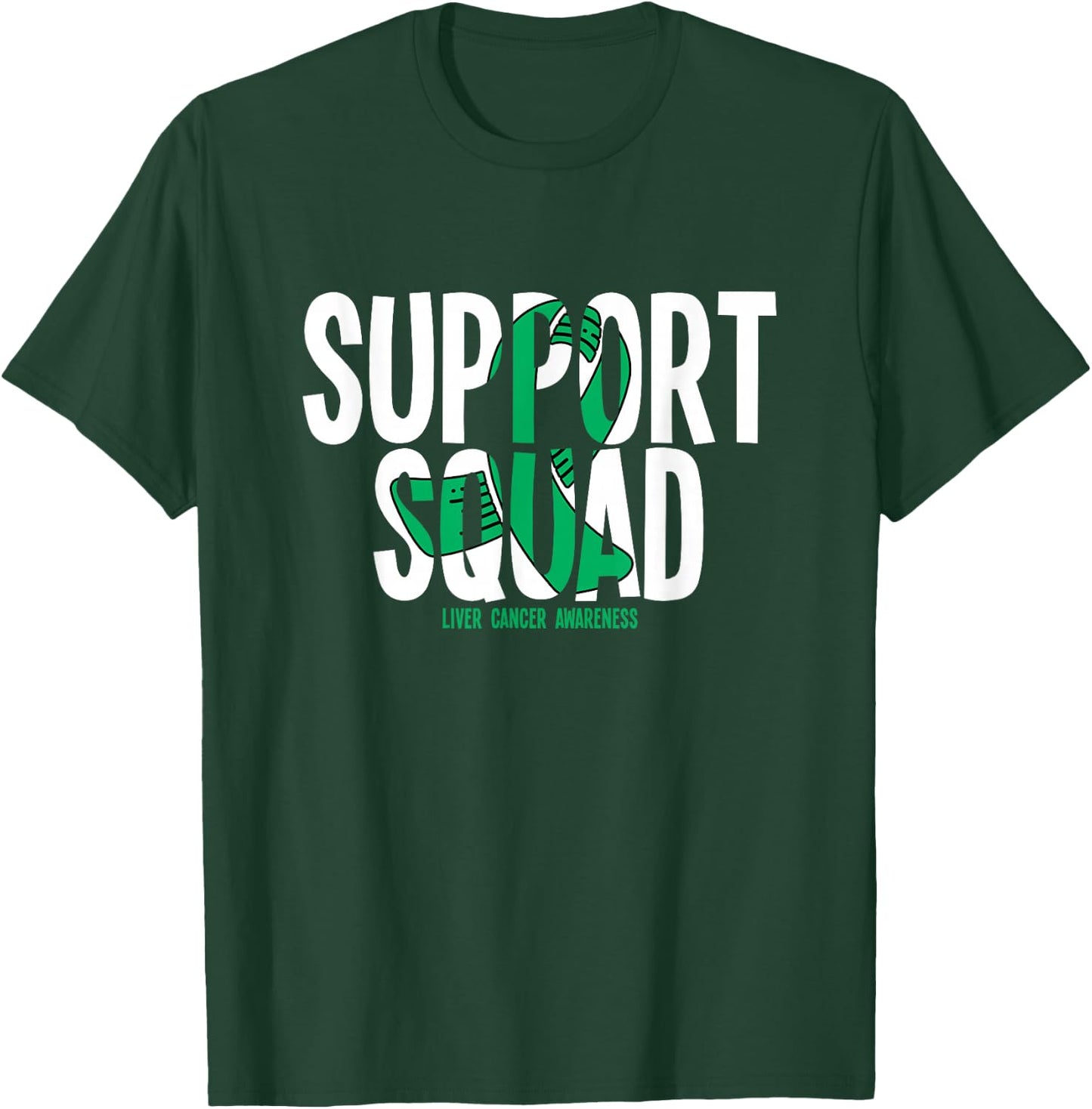 Support Squad Liver Cancer Awareness T-Shirt - T-Shirt | Forest