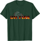 Racquetball Racquet On Fire with Flames Graphic Gear T-Shirt - T-Shirt | Forest