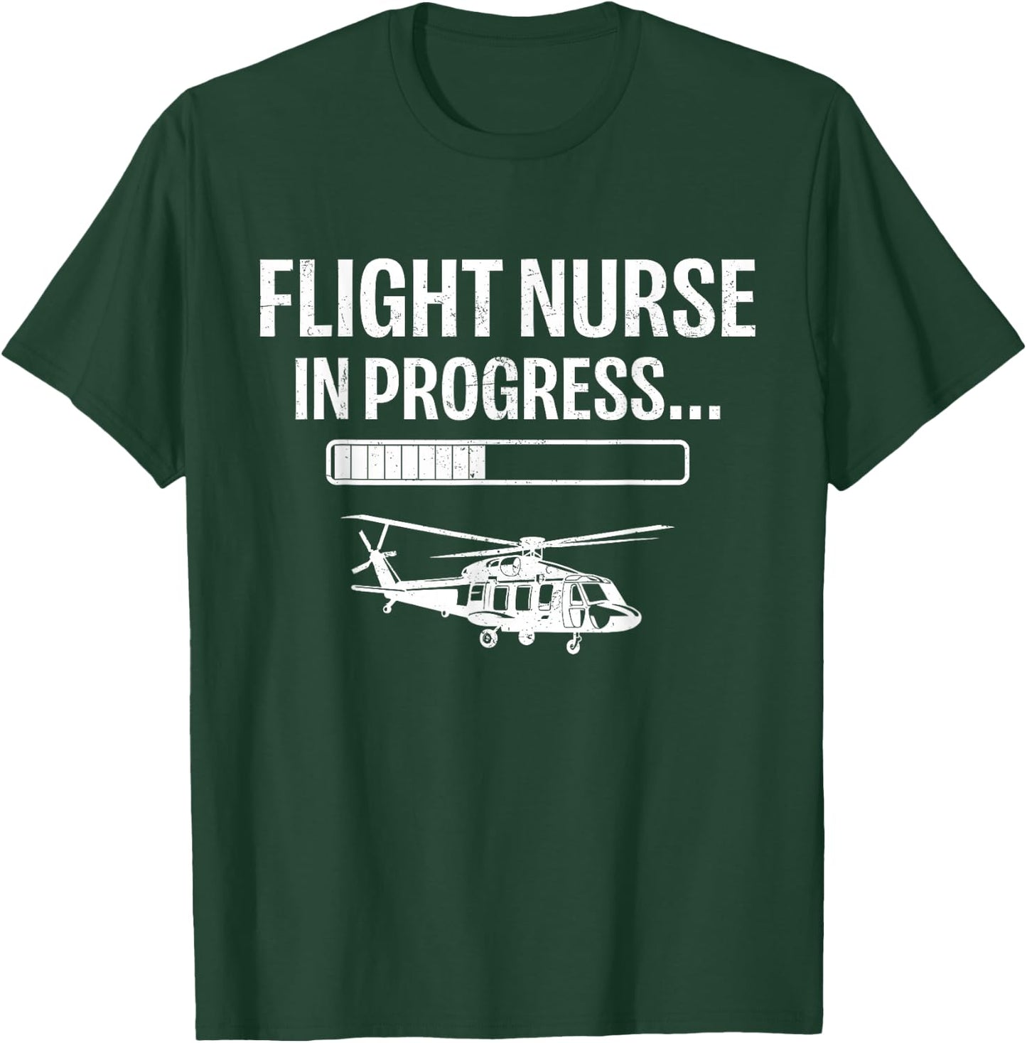 Flight Nursing School Student Future Flight Nurse - -Adults - Black - Small - Short Sleeve T-Shirt - T-Shirt | Forest