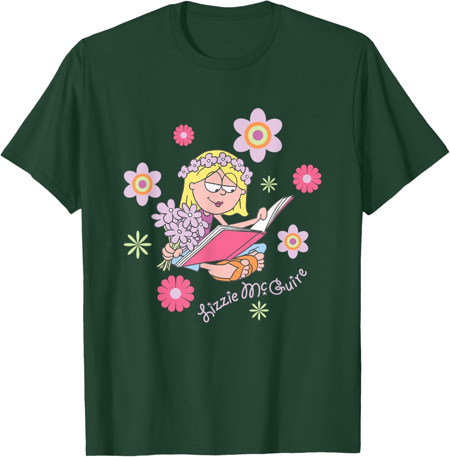 Disney Lizzy McGuire Groovy Hippie Lizzie Big Chest Poster T-Shirt - T-Shirt | Forest