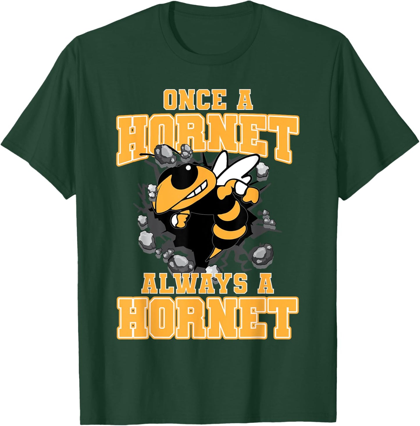 Once A Hornet Always A Hornet Back To School Spirit Y T-Shirt - T-Shirt | Forest