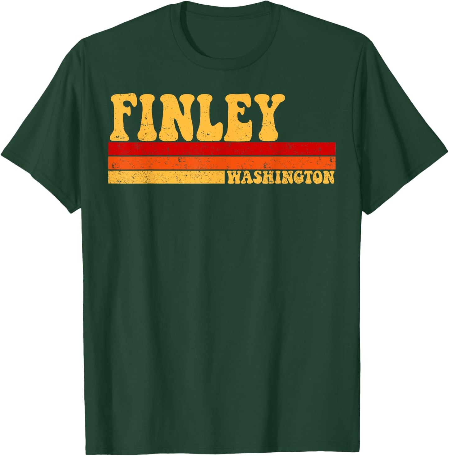 FINLEY Washington City Vintage Roots Retro Design 70s 80s T-Shirt - T-Shirt | Forest
