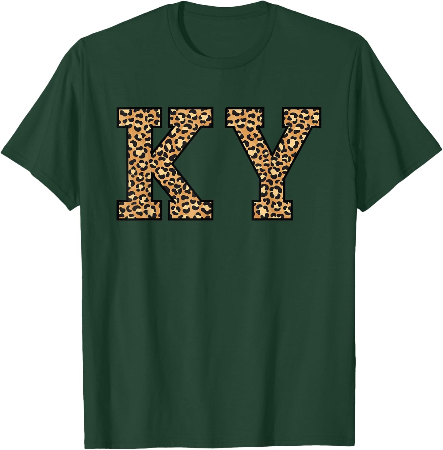 KY Leopard Pattern Kentucky T-Shirt - T-Shirt | Forest