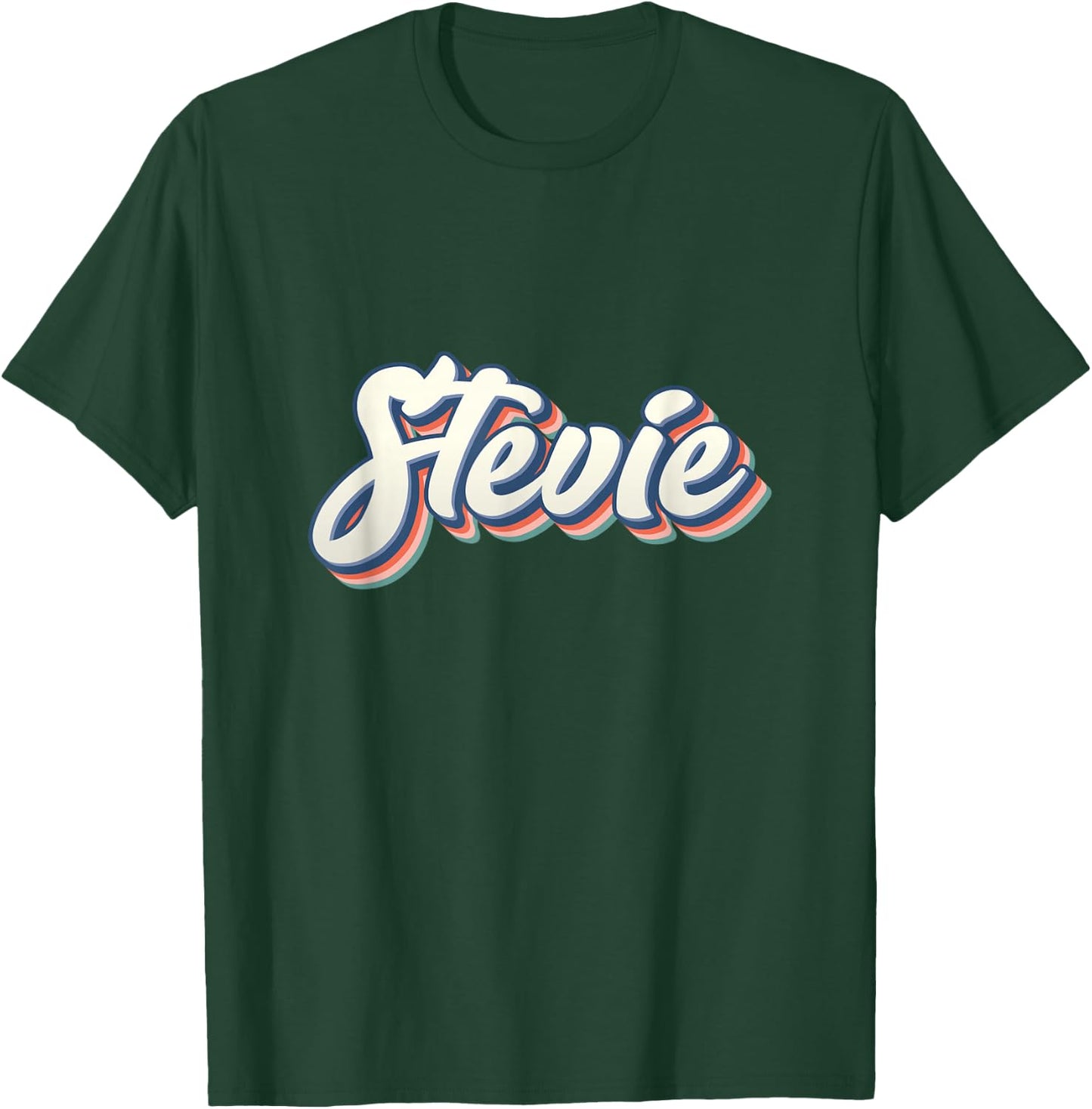 Stevie Youth Women Vintage Men First Name Stevie T-Shirt - T-Shirt | Forest