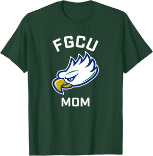 Florida Gulf Coast University FGCU Eagles Arched Mom T-Shirt - T-Shirt | Forest