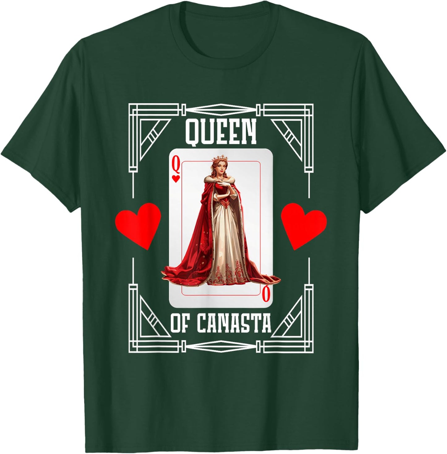 Canasta Score Sheets Card Game Card Holder Canasta Queen T-Shirt - T-Shirt | Forest