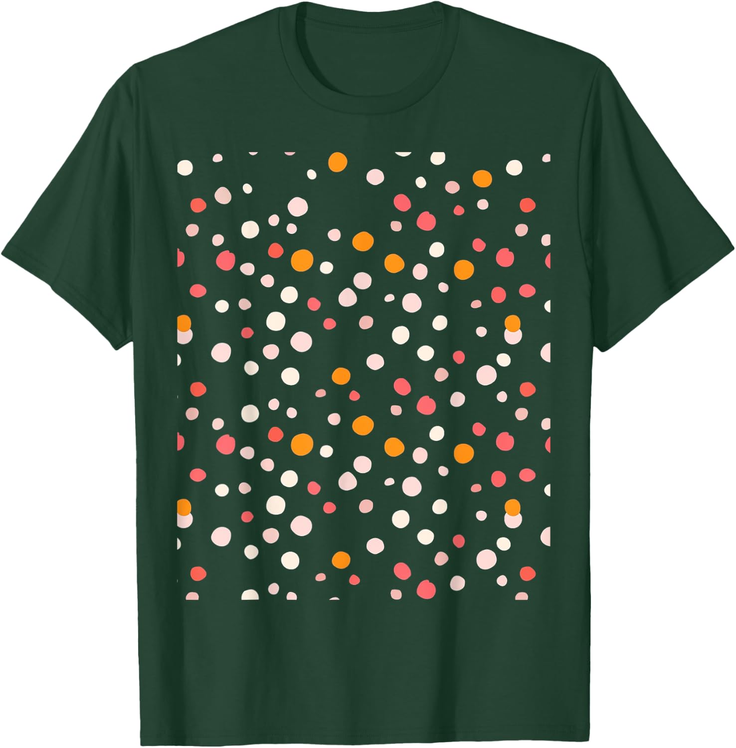 Polka Dot Pattern T-Shirt - T-Shirt | Forest