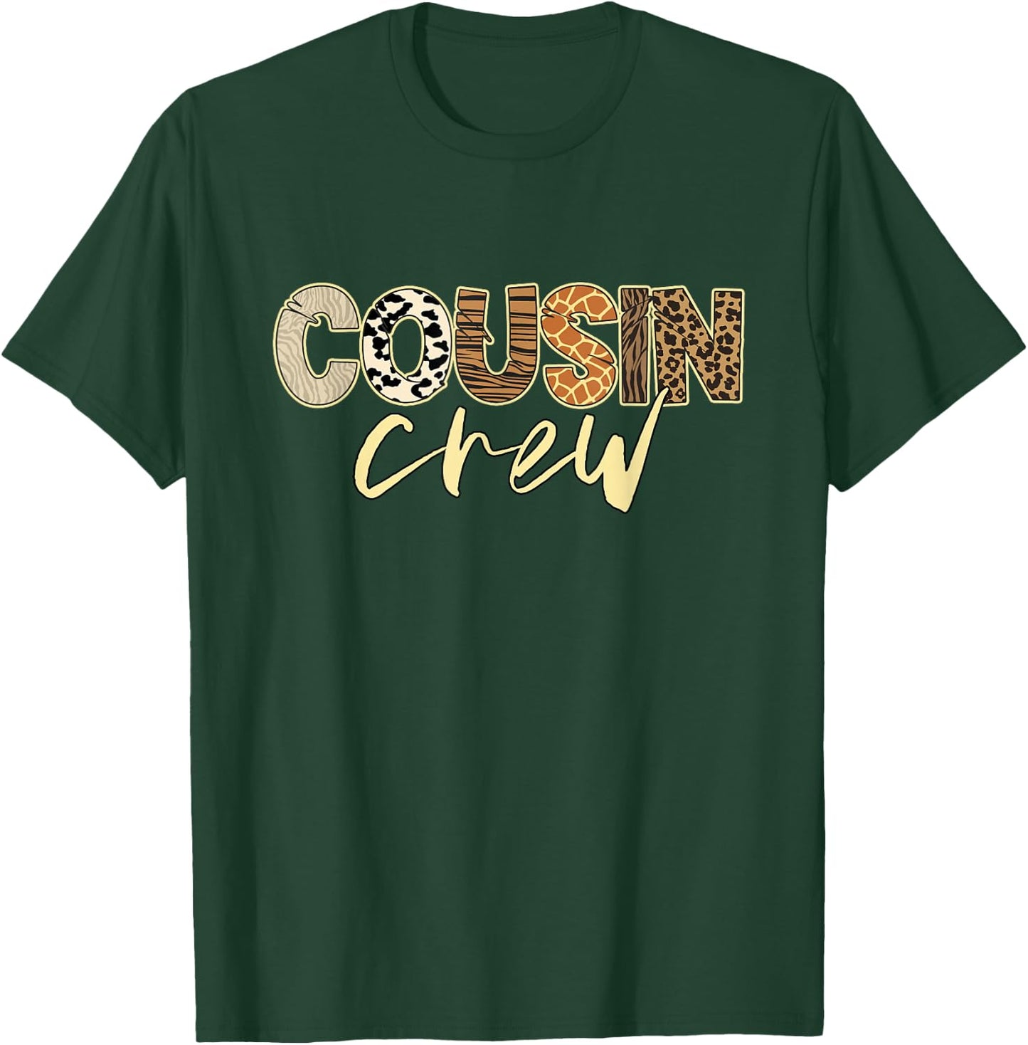 Cousin Crew Zoo Safari Squad Family Vacation Trip Matching T-Shirt - T-Shirt | Forest
