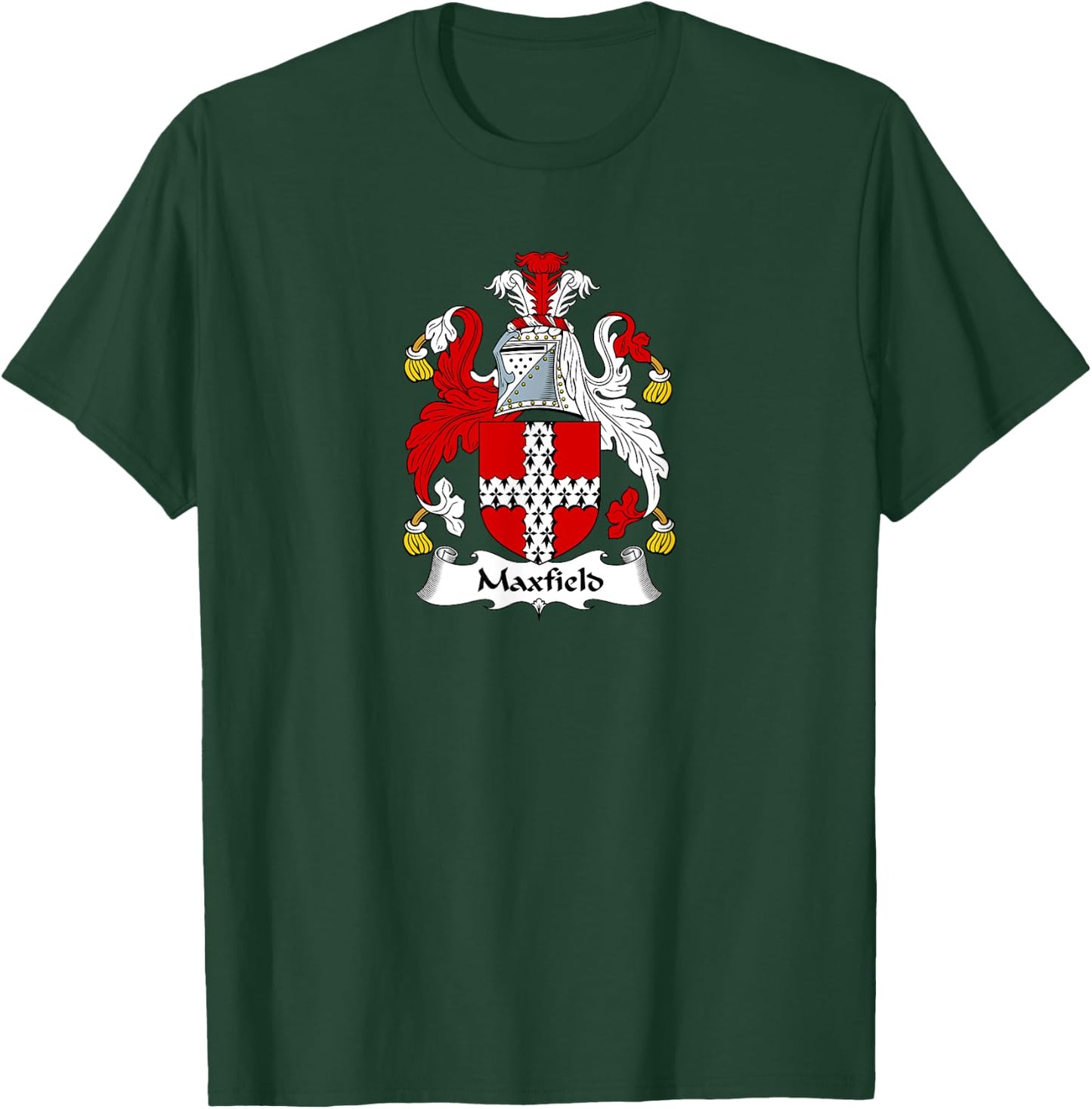 Maxfield Coat of Arms - Family Crest T-Shirt - T-Shirt | Forest