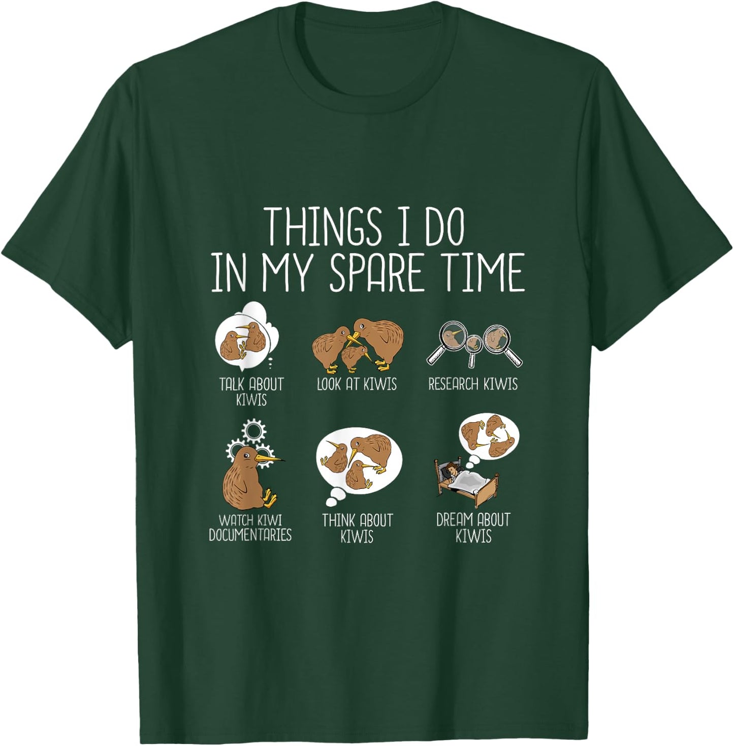 Kiwi Bird Lover Kids Cute Funny Kiwi T-Shirt - T-Shirt | Forest