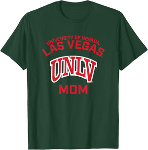 Nevada Las Vegas UNLV Rebels Arched Mom T-Shirt - T-Shirt | Forest