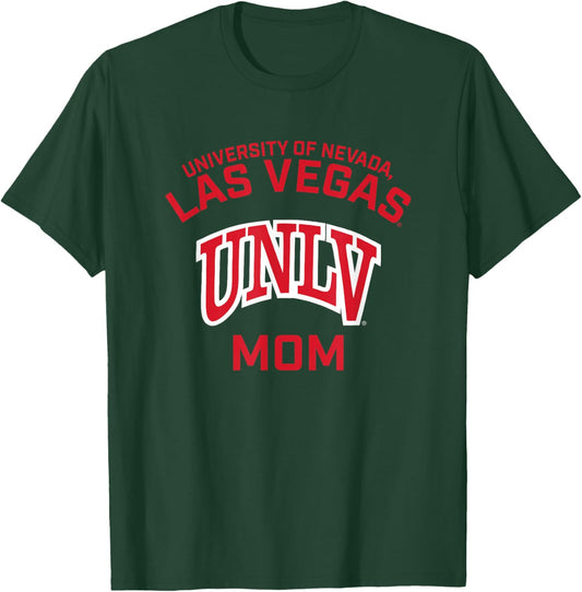 Nevada Las Vegas UNLV Rebels Arched Mom T-Shirt - T-Shirt | Forest
