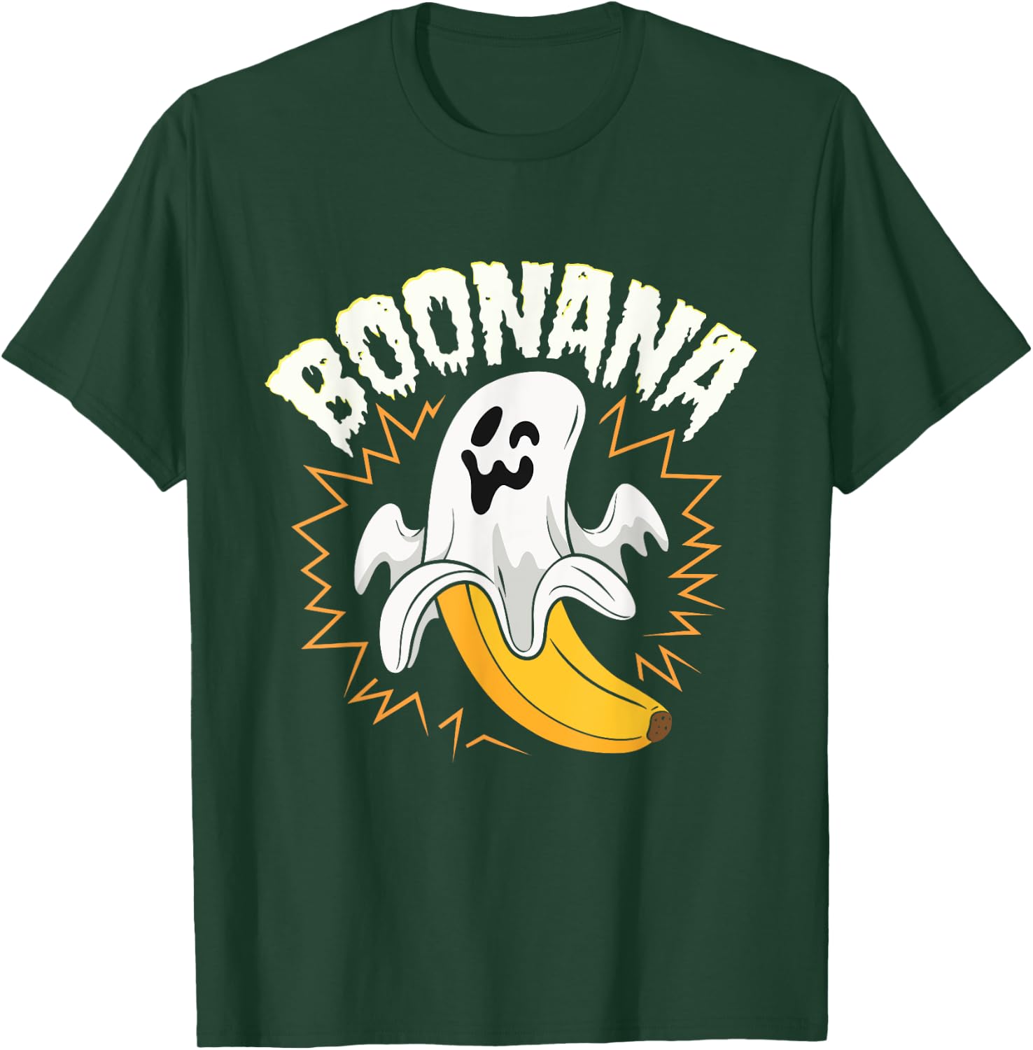 Boonana Cute Ghost Banana Halloween Costume Men Women Kids T-Shirt - T-Shirt | Forest