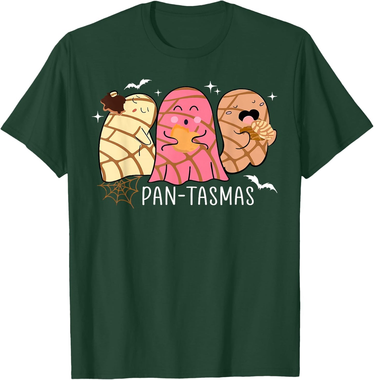 Pantasmas Ghost Funny Spooky Conchas Mexican Ghost Halloween T-Shirt - T-Shirt | Forest