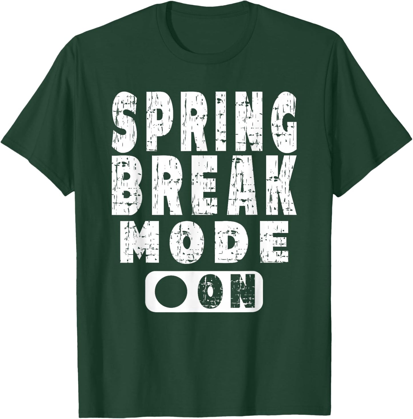 Spring Break Mode On - Vintage Graphic Art Novelty Design T-Shirt - T-Shirt | Forest
