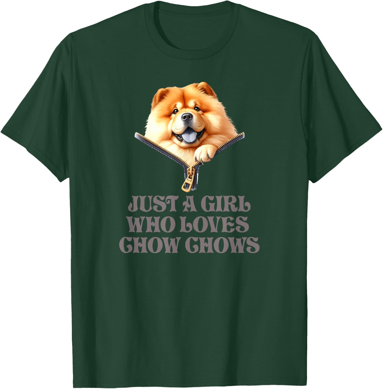 Just A Girl Who Loves Chow Chows T-Shirt - T-Shirt | Forest