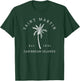 Original St. Martin Caribbean Islands Palm Tree Novelty Art T-Shirt - T-Shirt | Forest