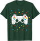Dot Video Game Gamer Colorful Polka Dot Boy Kid Teen Youth T-Shirt - T-Shirt | Forest