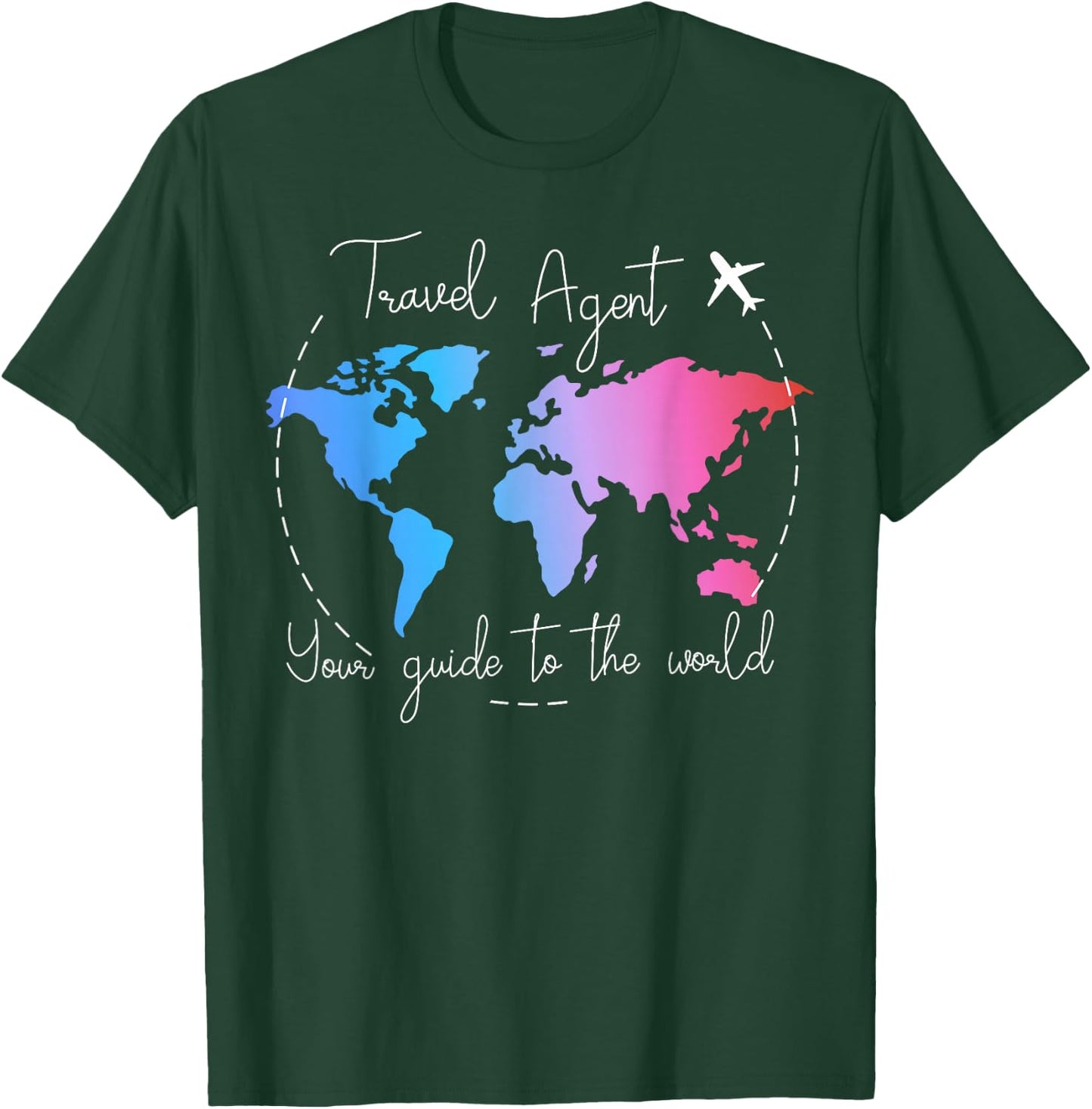 Your Guide To The World - Travel Agent T-Shirt - T-Shirt | Forest