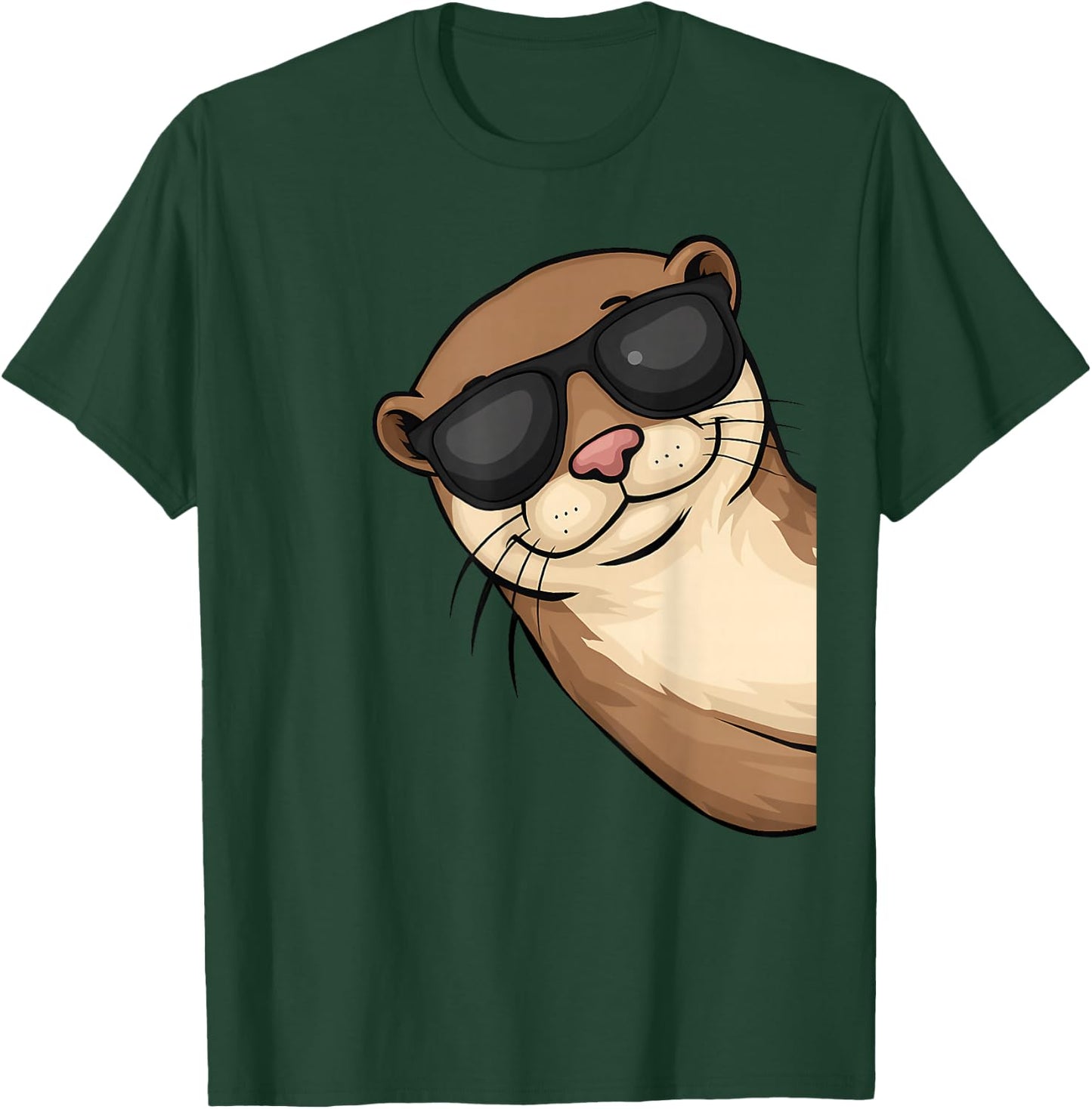 Funny Otter Lover Gifts Women Kid Teen T-Shirt - T-Shirt | Forest