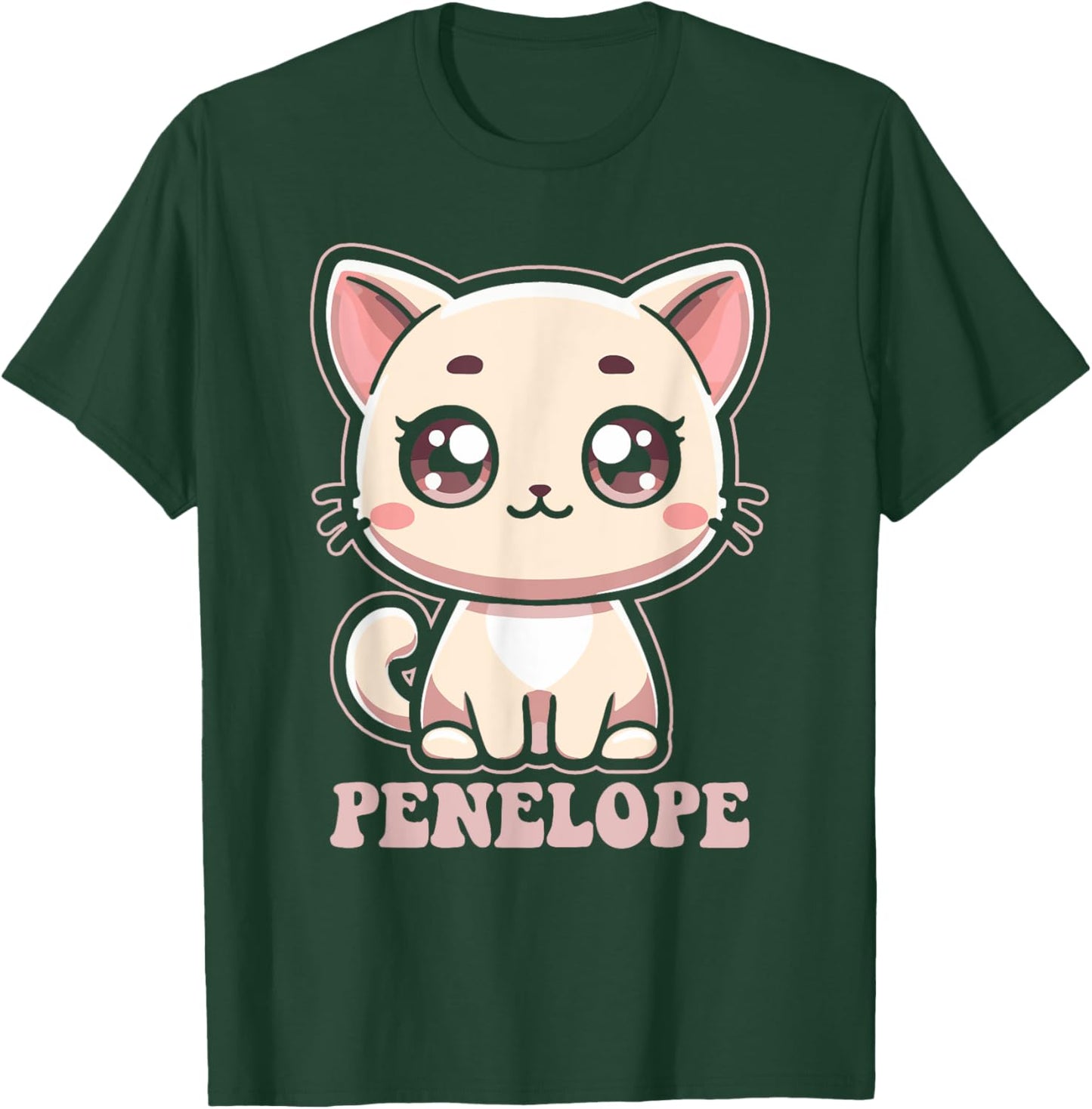 Penelope Cute Kitty Cat Design for Girls Name Penelope T-Shirt - T-Shirt | Forest