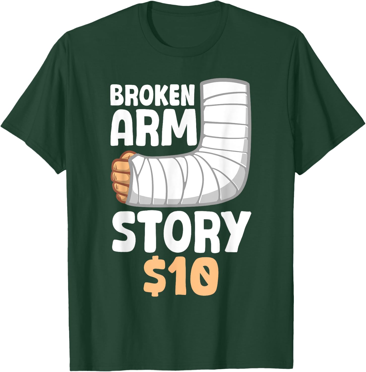 Cool Broken Arm Design Women Kids Elbow Broken Arm T-Shirt - T-Shirt | Forest