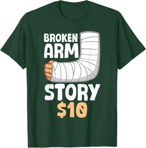 Cool Broken Arm Design Women Kids Elbow Broken Arm T-Shirt - T-Shirt | Forest