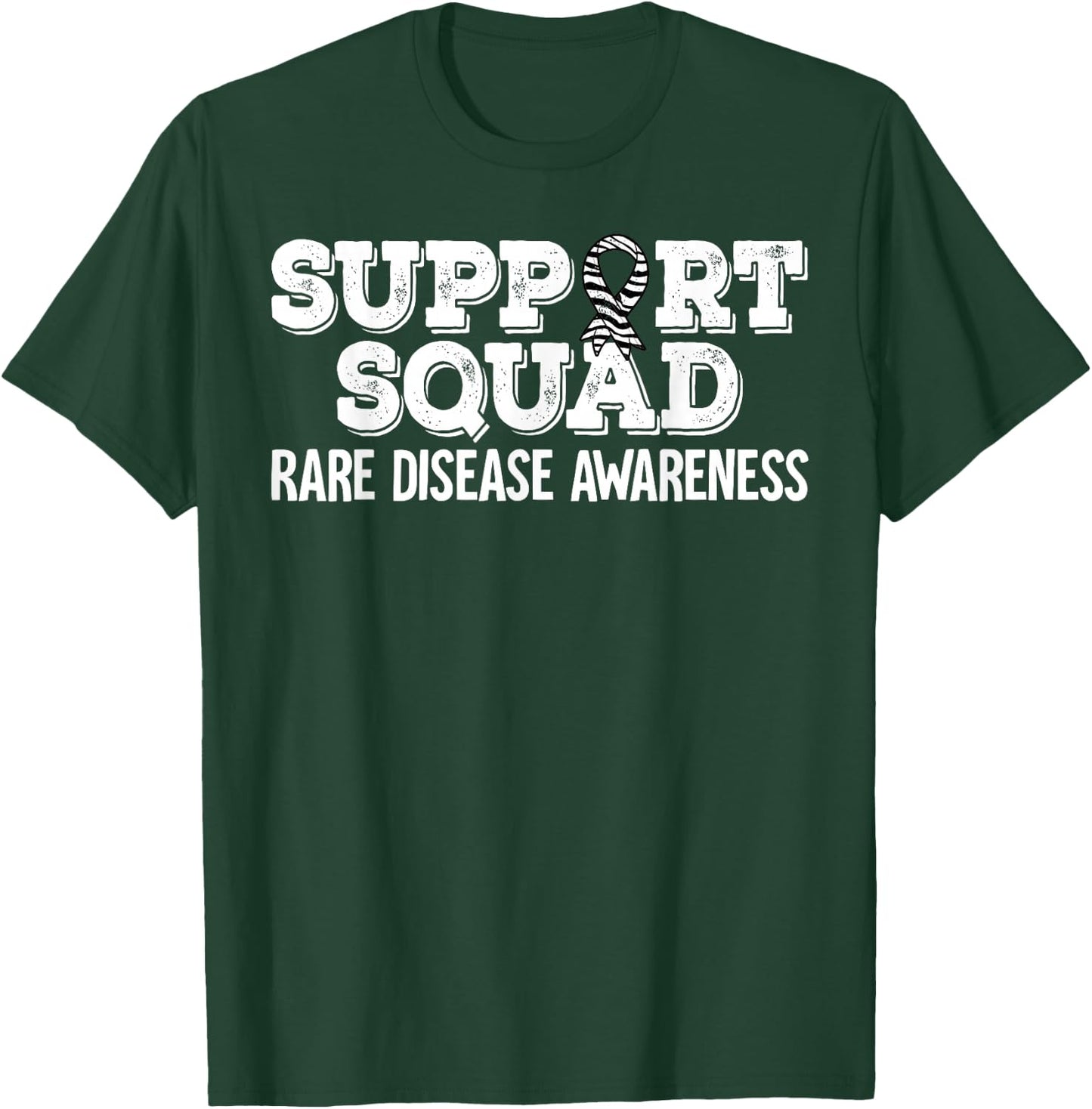 Support Squad Rare Disease Awareness T-Shirt - T-Shirt | Forest