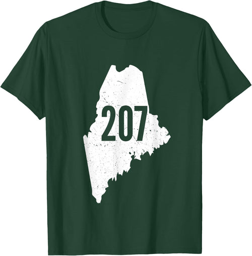207 Maine State Area Code Outline Pride