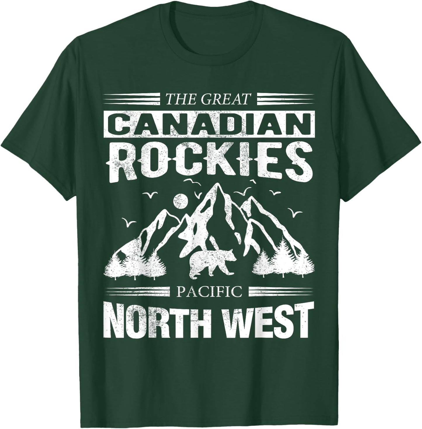 Hiking and camping Canadian Rockies - Canada Rocky Mountains T-Shirt - T-Shirt | Forest