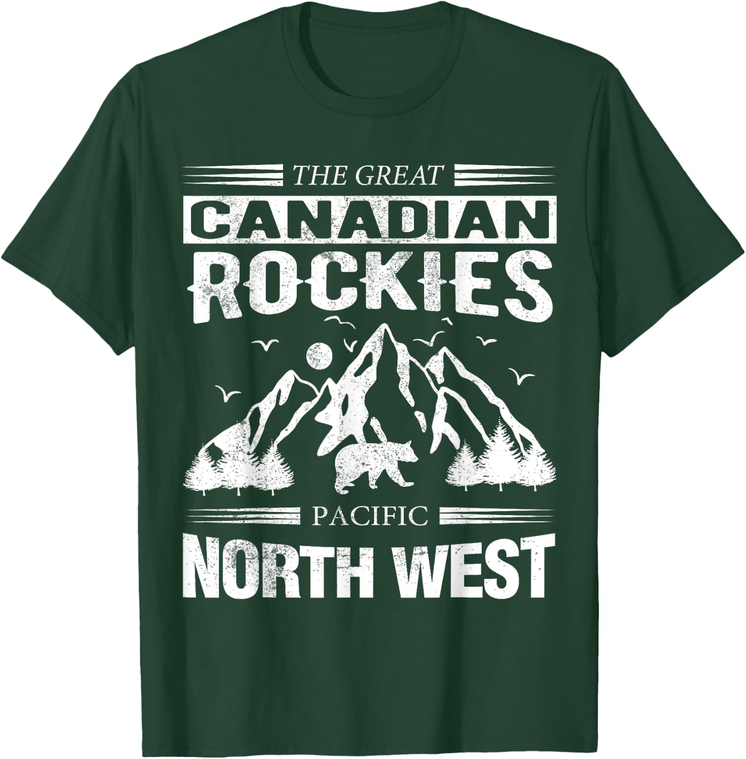 Hiking and camping Canadian Rockies - Canada Rocky Mountains T-Shirt - T-Shirt | Forest
