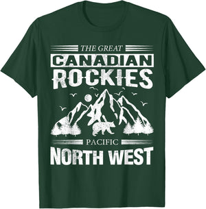 Hiking and camping Canadian Rockies - Canada Rocky Mountains T-Shirt - T-Shirt | Forest