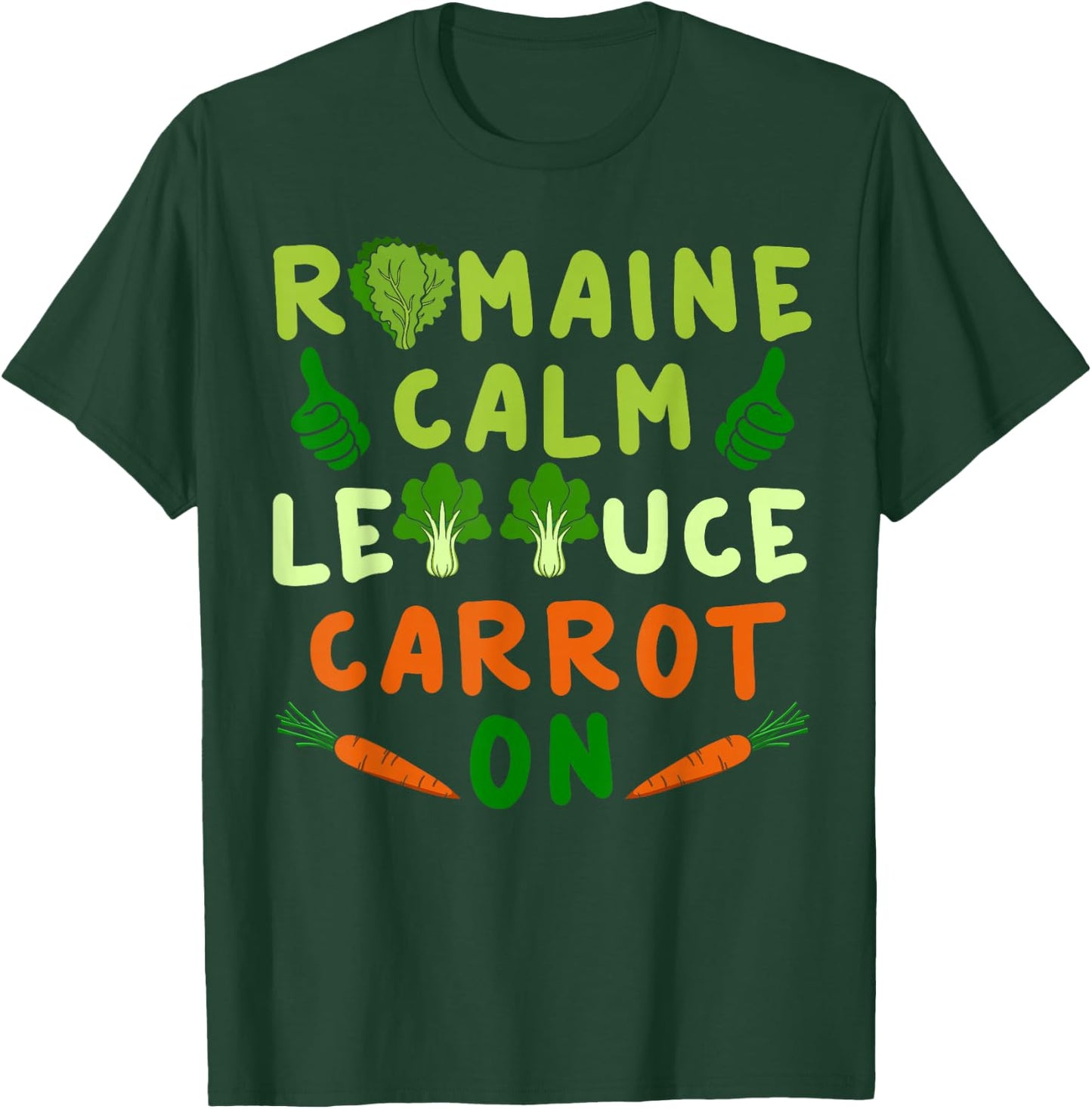 Letttuce Romaine Calm Leaf Vegetable Vegetarian Vegan T-Shirt - T-Shirt | Forest