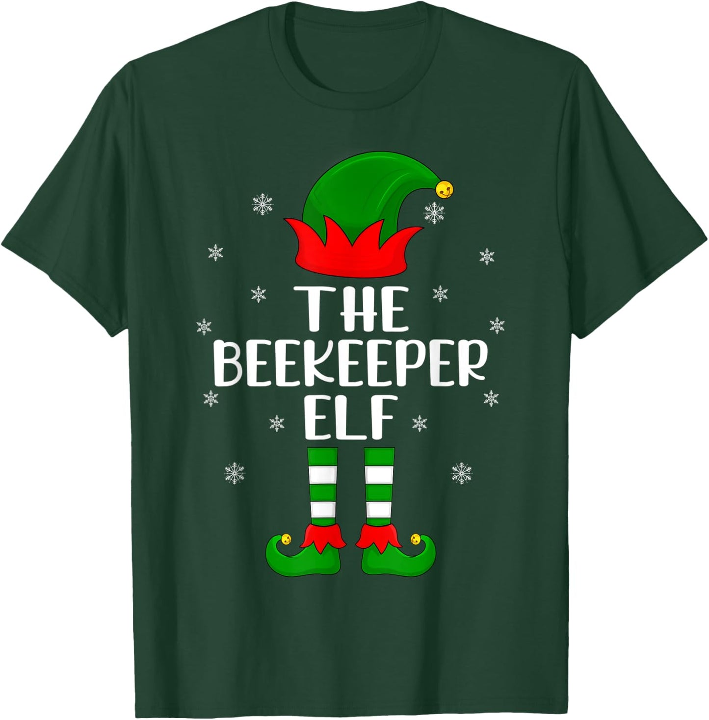 The Beekeeper Elf Christmas Party Matching Family Xmas T-Shirt - T-Shirt | Forest