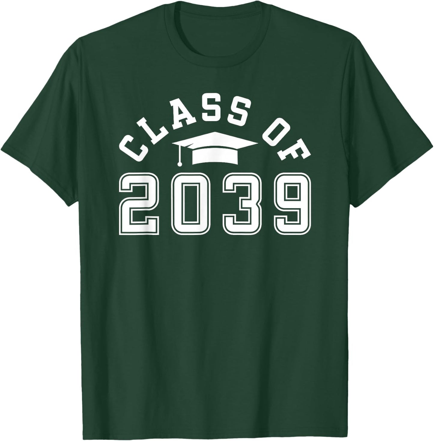 Graduating Class Of 2039 Kindergarten To Graduation T-Shirt - T-Shirt | Forest