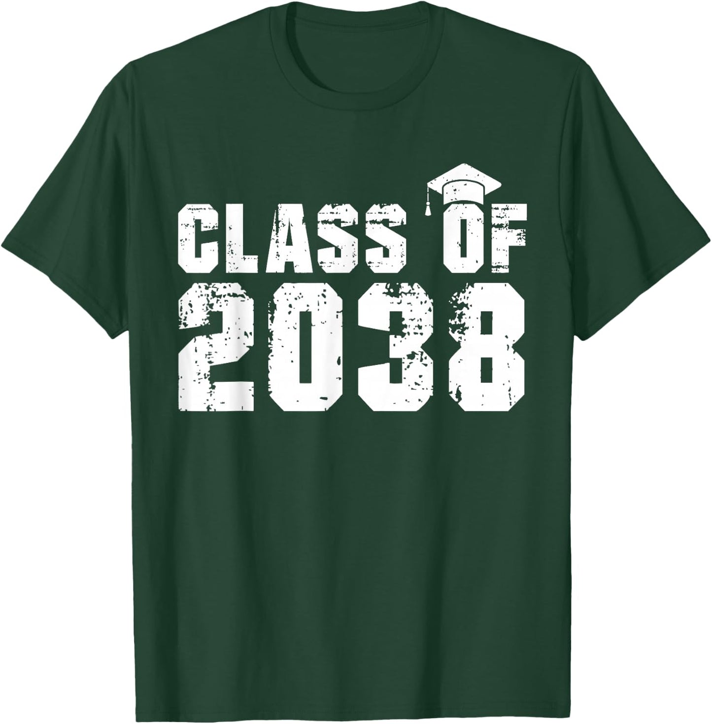 Vintage Class of 2038 Back to School Graduation 2038 T-Shirt - T-Shirt | Forest