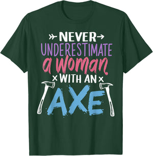 Axe Throwing Lumberjack T-Shirt - T-Shirt | Forest
