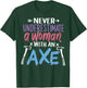 Axe Throwing Lumberjack T-Shirt - T-Shirt | Forest